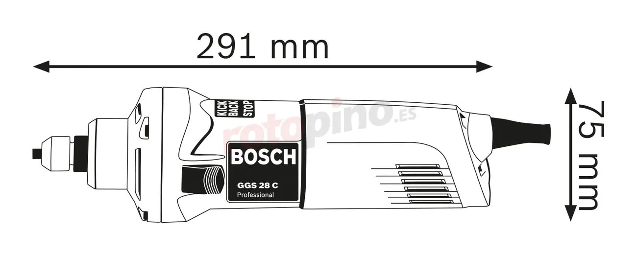 Amoladora Recta Bosch GGS 28 C » Rotopino.es 4 Amoladora Recta Bosch GGS 28 C » Rotopino.es - Imagen 2