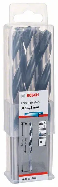 Broca Espiral HSS PointTeQ 11,8mm Bosch » Rotopino.es