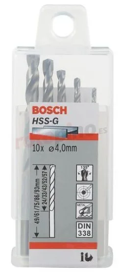 Broca Para Metal HSS-G, DIN 338 Bosch 2608595055 » Rotopino.es