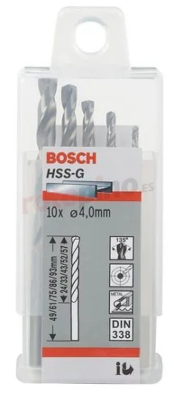 Broca Para Metal HSS-G, DIN 338 Bosch 2608595071 » Rotopino.es