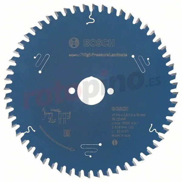 Disco De Sierra Circular 190x30mm T56 Bosch Expert For High Pressure Laminate » Rotopino.es 3 Disco De Sierra Circular 190x30mm T56 Bosch Expert For High Pressure Laminate » Rotopino.es