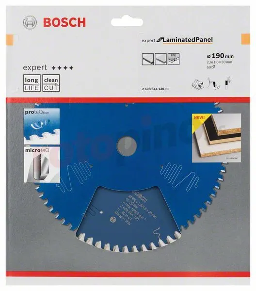 Disco De Sierra Circular 190x30mm T60 Bosch Expert For Laminated Panel » Rotopino.es 4 Disco De Sierra Circular 190x30mm T60 Bosch Expert For Laminated Panel » Rotopino.es - Imagen 2