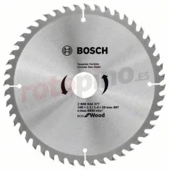 Disco De Sierra ECO Optiline Wood 190x30mm T48 Bosch » Rotopino.es