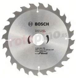 Disco De Sierra Para Madera 160x20mm T24 Bosch Speedline ECO Wood » Rotopino.es