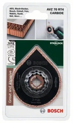 Herramienta De Eliminación De Mortero Starlock Carbide-RIFF AVZ 70 RT4, 3 Máx. Bosch » Rotopino.es