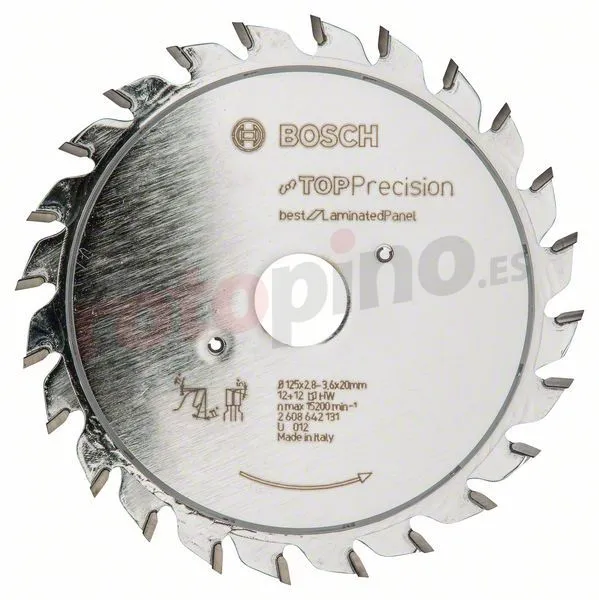 Hoja De Rayado Previo Top Precision Laminated Panel 125x20mm T24 Bosch » Rotopino.es 3 Hoja De Rayado Previo Top Precision Laminated Panel 125x20mm T24 Bosch » Rotopino.es
