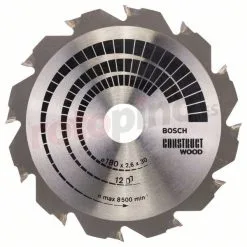 Hoja De Sierra Circular Construct Wood 180x30/20mm T12 Bosch » Rotopino.es