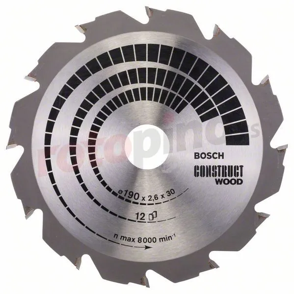 Hoja De Sierra Circular Construct Wood 190x30mm T12 Bosch Construct Wood » Rotopino.es 3 Hoja De Sierra Circular Construct Wood 190x30mm T12 Bosch Construct Wood » Rotopino.es