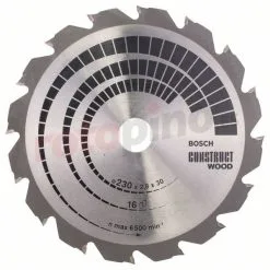 Hoja De Sierra Circular Construct Wood 230x30mm T16 Bosch » Rotopino.es