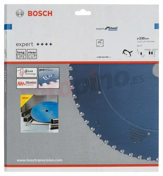Hoja De Sierra Circular Expert For Steel 230x25,4mm T48 Bosch Expert For Steel » Rotopino.es 4 Hoja De Sierra Circular Expert For Steel 230x25,4mm T48 Bosch Expert For Steel » Rotopino.es - Imagen 2