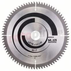 Hoja De Sierra Circular Multi Material 216x30mm T80 Bosch » Rotopino.es