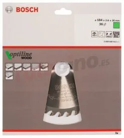 Hoja De Sierra Circular Optiline Wood 184x30mm T36 Bosch » Rotopino.es -Ofertas Bosch Tienda hoja de sierra circular optiline wood 184x30mm t36 bosch 28405