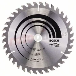 Hoja De Sierra Circular Optiline Wood 190x20/16mm T36 Bosch Optiline Wood » Rotopino.es