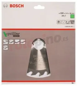 Hoja De Sierra Circular Optiline Wood 190x30mm T24 Bosch 2608641185 » Rotopino.es -Ofertas Bosch Tienda hoja de sierra circular optiline wood 190x30mm t24 bosch 2608641185 46185