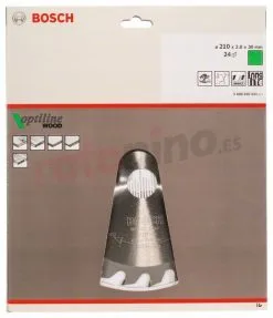 Hoja De Sierra Circular Optiline Wood 210x30mm T24 Bosch » Rotopino.es -Ofertas Bosch Tienda hoja de sierra circular optiline wood 210x30mm t24 bosch 28551