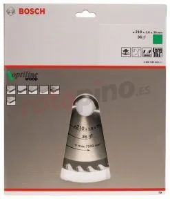 Hoja De Sierra Circular Optiline Wood 210x30mm T36 Bosch » Rotopino.es -Ofertas Bosch Tienda hoja de sierra circular optiline wood 210x30mm t36 bosch 28552