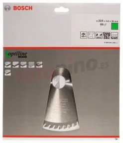 Hoja De Sierra Circular Optiline Wood 210x30mm T60 Bosch » Rotopino.es -Ofertas Bosch Tienda hoja de sierra circular optiline wood 210x30mm t60 bosch 28557