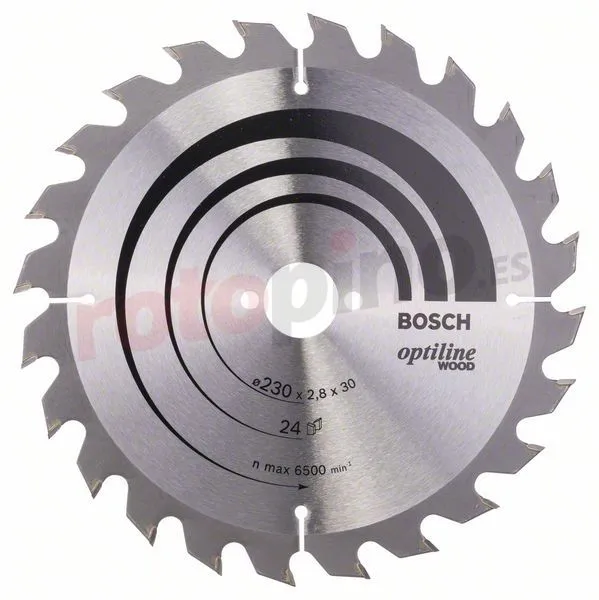 Hoja De Sierra Circular Optiline Wood 230x30mm T24 Bosch » Rotopino.es 3 Hoja De Sierra Circular Optiline Wood 230x30mm T24 Bosch » Rotopino.es