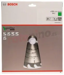 Hoja De Sierra Circular Optiline Wood 230x30mm T24 Bosch » Rotopino.es 7 Hoja De Sierra Circular Optiline Wood 230x30mm T24 Bosch » Rotopino.es -Ofertas Bosch Tienda hoja de sierra circular optiline wood 230x30mm t24 bosch 28560