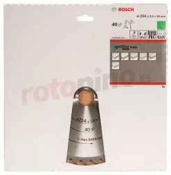 Hoja De Sierra Circular Optiline Wood 254x30mm T40 Bosch 2608640435 » Rotopino.es -Ofertas Bosch Tienda hoja de sierra circular optiline wood 254x30mm t40 bosch 2608640435 28549