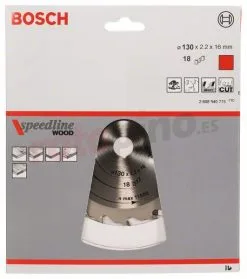 Hoja De Sierra Circular Speedline Wood 130x16mm T18 Bosch » Rotopino.es -Ofertas Bosch Tienda hoja de sierra circular speedline wood 130x16mm t18 bosch 28351