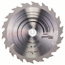 Hoja De Sierra Circular Speedline Wood 160x20mm T18 Bosch » Rotopino.es