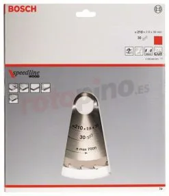 Hoja De Sierra Circular Speedline Wood 210x30mm T30 Bosch » Rotopino.es -Ofertas Bosch Tienda hoja de sierra circular speedline wood 210x30mm t30 bosch 28443