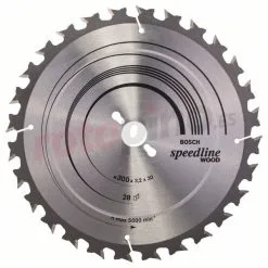 Hoja De Sierra Circular Speedline Wood 300x30mm T28 Bosch » Rotopino.es