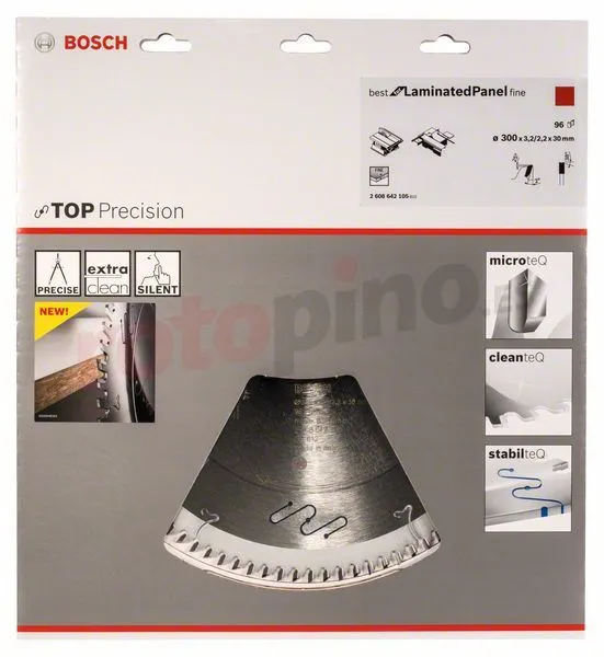 Hoja De Sierra Circular Top Precision Best For Laminated Panel Fine 300x30mm T96 Bosch 2608642105 » Rotopino.es 4 Hoja De Sierra Circular Top Precision Best For Laminated Panel Fine 300x30mm T96 Bosch 2608642105 » Rotopino.es - Imagen 2