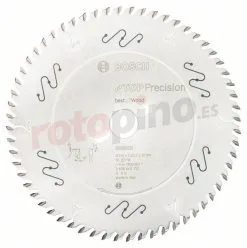 Hoja De Sierra Circular Top Precision Best For Wood 250x30mm T60 Bosch » Rotopino.es