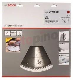 Hoja De Sierra Circular Top Precision Best For Wood 305x30mm T72 Bosch » Rotopino.es -Ofertas Bosch Tienda hoja de sierra circular top precision best for wood 305x30mm t72 bosch 28596