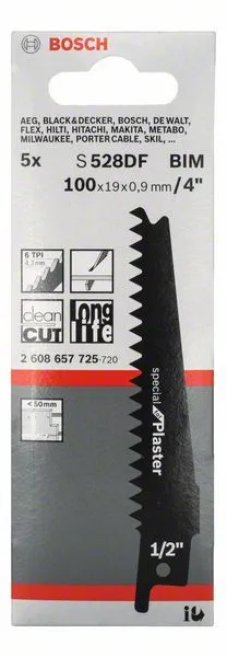 Hoja De Sierra De Sable S 528 DF Bosch » Rotopino.es