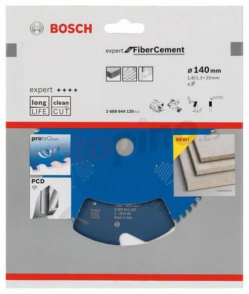 Hoja De Sierra Expert For Fiber Cement 140x20mm Z4 Bosch » Rotopino.es 4 Hoja De Sierra Expert For Fiber Cement 140x20mm Z4 Bosch » Rotopino.es - Imagen 2