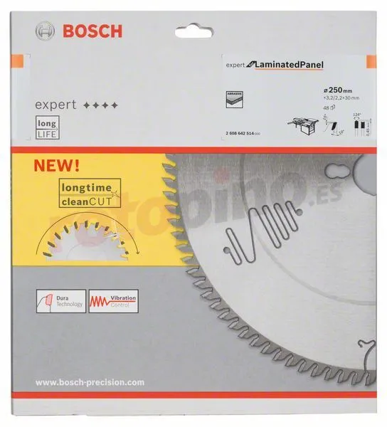 Hoja De Sierra Expert For Laminated Panel 250x30mm Z48 Bosch » Rotopino.es 4 Hoja De Sierra Expert For Laminated Panel 250x30mm Z48 Bosch » Rotopino.es - Imagen 2