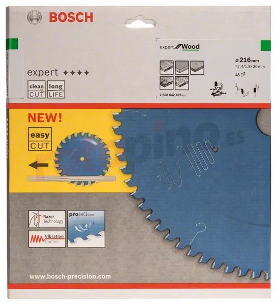 Hoja De Sierra Expert For Wood 216x30mm Z48 Bosch Expert For Wood » Rotopino.es 4 Hoja De Sierra Expert For Wood 216x30mm Z48 Bosch Expert For Wood » Rotopino.es - Imagen 2