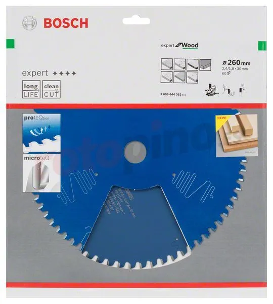 Hoja De Sierra Expert For Wood 260x30mm Z60 Bosch » Rotopino.es 4 Hoja De Sierra Expert For Wood 260x30mm Z60 Bosch » Rotopino.es - Imagen 2