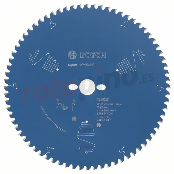 Hoja De Sierra Expert For Wood 315x30mm Z72 Bosch » Rotopino.es 3 Hoja De Sierra Expert For Wood 315x30mm Z72 Bosch » Rotopino.es