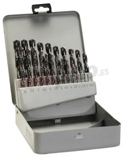 Juego De 25 Cajas De Metal HSS-G, DIN 338, 135° Bosch » Rotopino.es