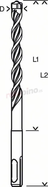 Juego De 5 Brocas Para Martillos Perforadores Robust Line SDS-plus-5 Bosch SDS Plus-5 Robust Line » Rotopino.es 5 Juego De 5 Brocas Para Martillos Perforadores Robust Line SDS-plus-5 Bosch SDS Plus-5 Robust Line » Rotopino.es - Imagen 3