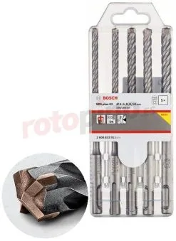 Juego De Brocas 6-10mm, 5 Uds. Bosch SDS Plus-5X » Rotopino.es