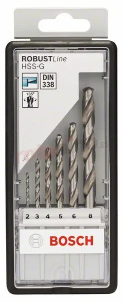 Juego De Brocas Para Metal De 6 Piezas HSS-G Robust Line, 135 ° Bosch » Rotopino.es 3 Juego De Brocas Para Metal De 6 Piezas HSS-G Robust Line, 135 ° Bosch » Rotopino.es