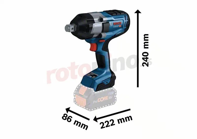 Llave De Impacto Bosch GDS 18V-1050 H » Rotopino.es 4 Llave De Impacto Bosch GDS 18V-1050 H » Rotopino.es - Imagen 2
