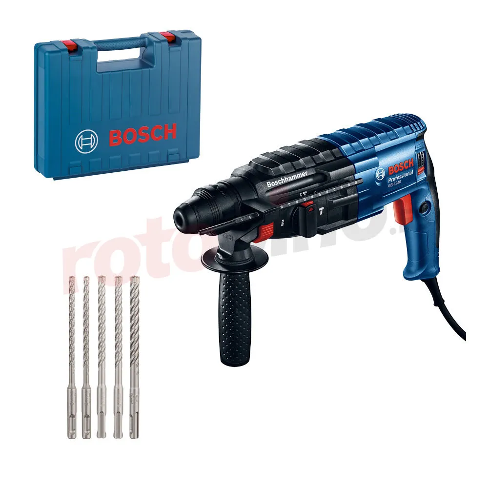 Martillo Perforador Con Juego De Brocas SDS-Plus Bosch GBH 240 » Rotopino.es 3 Martillo Perforador Con Juego De Brocas SDS-Plus Bosch GBH 240 » Rotopino.es