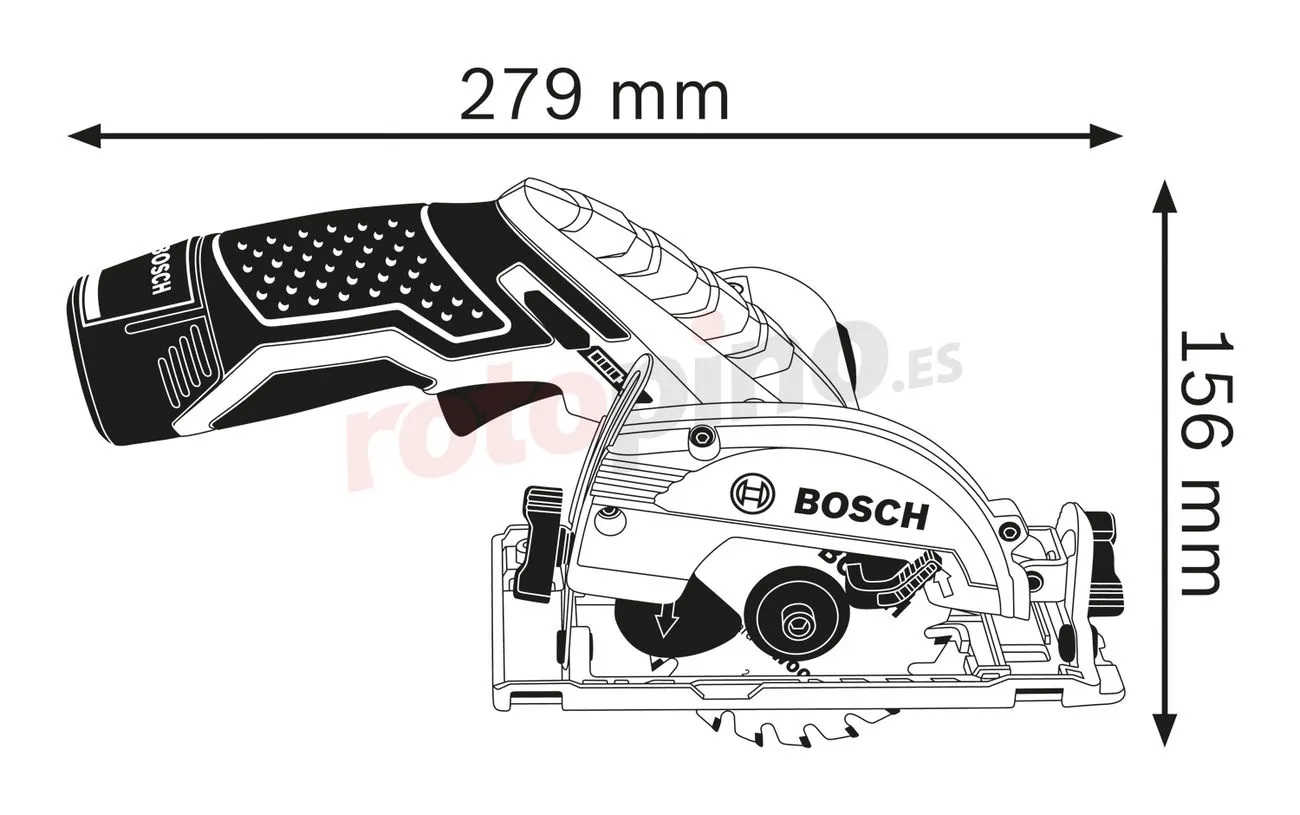 Sierra Circular A Batería Bosch GKS 12V-16 » Rotopino.es 4 Sierra Circular A Batería Bosch GKS 12V-16 » Rotopino.es - Imagen 2