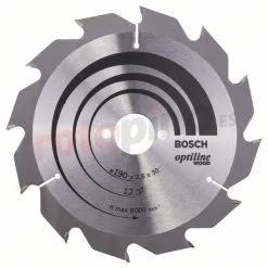 Sierra De Corte Optiline Wood 190x30mm Z12 Bosch » Rotopino.es