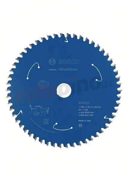 Sierra De Dientes 160x20mm, 54 Bosch Expert For Aluminium » Rotopino.es 3 Sierra De Dientes 160x20mm, 54 Bosch Expert For Aluminium » Rotopino.es