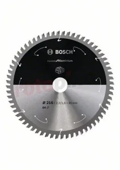 Sierra De Dientes 216x30mm, 64 Bosch Standard For Aluminium » Rotopino.es