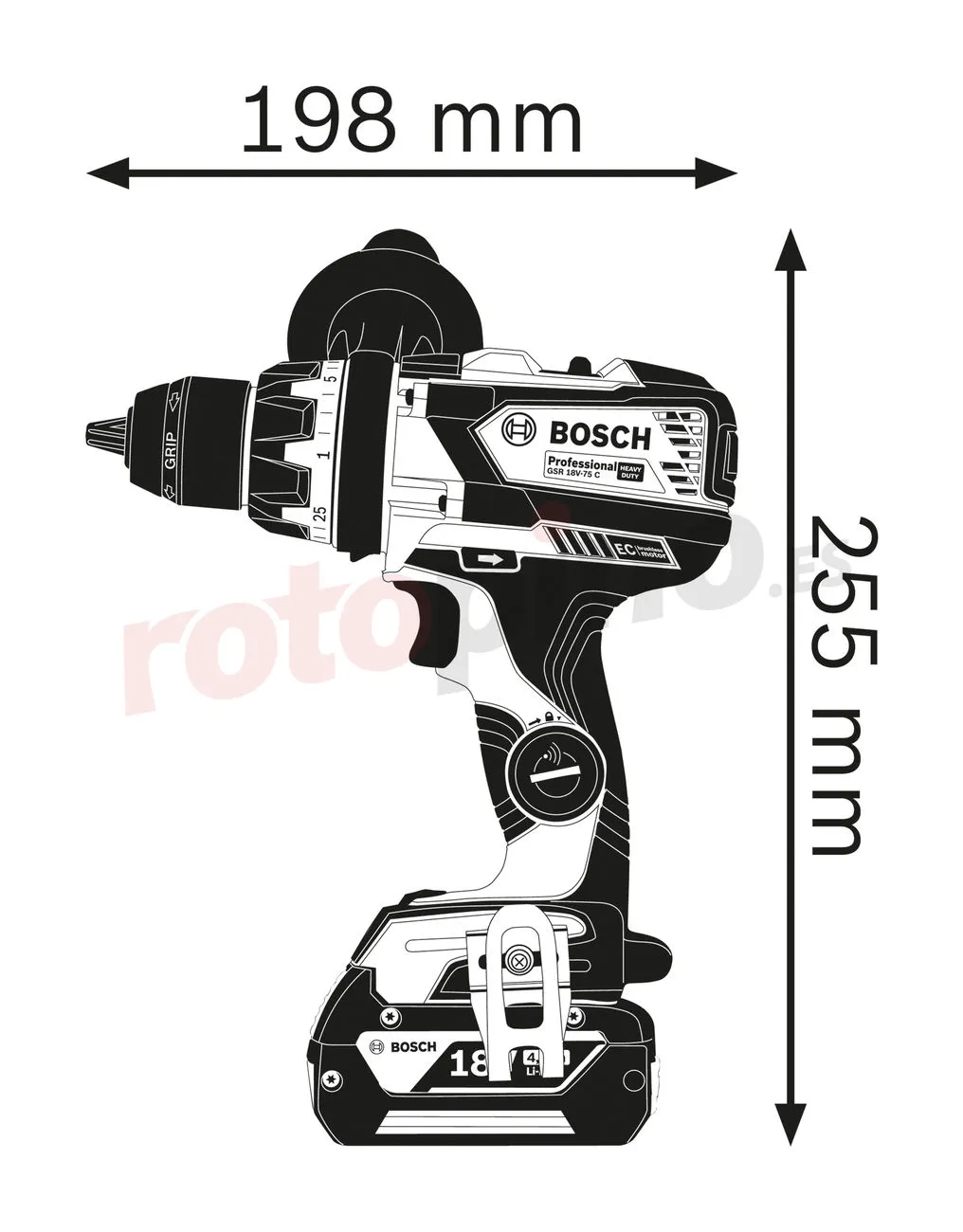 Taladro Atornillador Bosch GSR 18V-110 C » Rotopino.es 4 Taladro Atornillador Bosch GSR 18V-110 C » Rotopino.es - Imagen 2