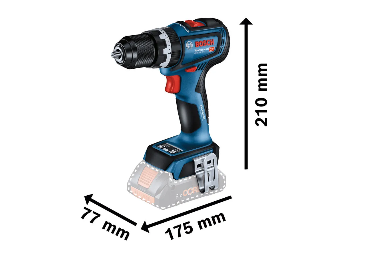 Taladro Atornillador De Impacto Bosch GSB 18V-90 C 2x5.0Ah » Rotopino.es 4 Taladro Atornillador De Impacto Bosch GSB 18V-90 C 2x5.0Ah » Rotopino.es - Imagen 2